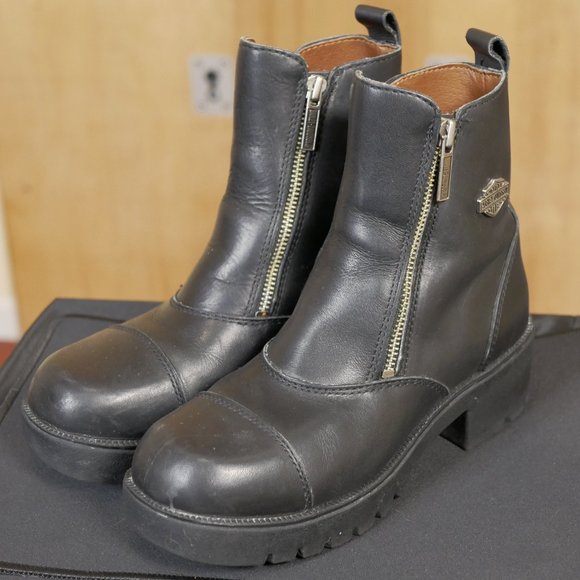Harley Davidson Women's Amherst Motorcycle Booties - Picture 1 of 6